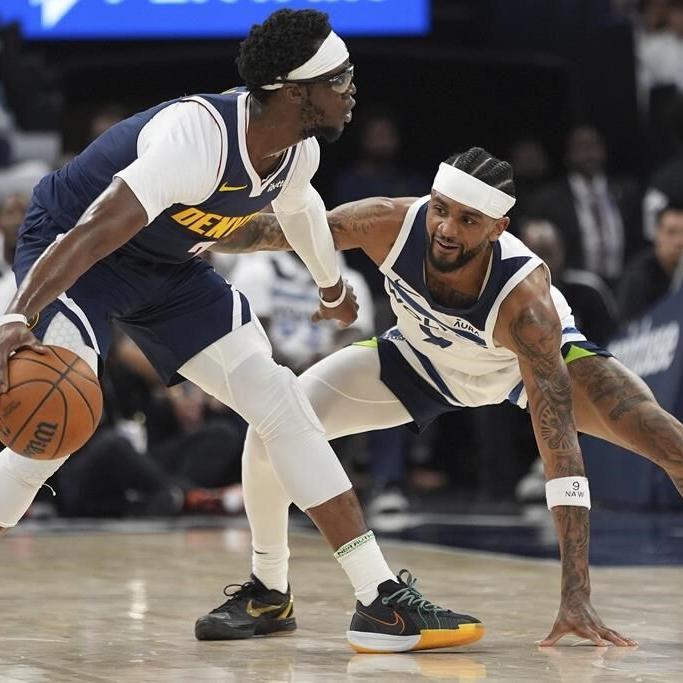 Defending champ Nuggets tie Timberwolves with 2nd straight road win, 115-107 in Game 4